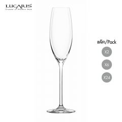แก้วแชมเปญ champagne flute glass LAVISH CHAMPAIGN 245 ml จากลูคาริส Lucaris แก้วแชมเปญคริสตัล Crystal