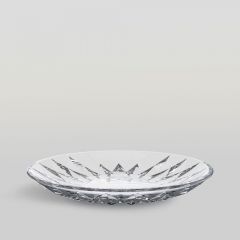 จานแก้ว Glass plate DIAMOND PLATE 9" จากโอเชียนกลาส Ocean glass จานแก้วดีไซน์สวย