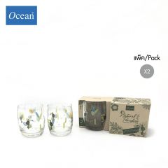แก้วน้ำ Water glass  HP JUNGLE BIRDS_ROCK จากโอเชียนกลาส Ocean glass แก้วดีไซน์สวย