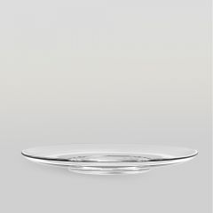 จานแก้ว Glass plate TIME Plate 9 1/4" จากพอช POSHcreativeliving  จานแก้วดีไซน์สวย