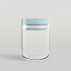 ขวดโหล Storage jar JUNI Pastel Mint 600 ml จากพอช POSHcreativeliving ขวดโหลดีไซน์สวย