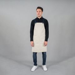 ผ้ากันเปื้อนสายหนัง ไขว้หลัง รุ่น Motion Light (Ivycream)