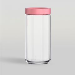 ขวดโหล Storage jar STAX JAR 1000 ml (PINK) จากโอเชียนกลาส Ocean glass ขวดโหลดีไซน์สวย