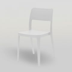 เก้าอี้พลาสติกแบบมีพนักพิง