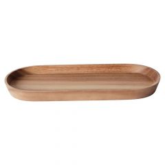 CU057 ถาดเสิร์ฟวงรี SIZE L (ไม้จามจุรี)