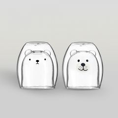 ชุดแก้วน้ำสองชั้น BUBBLE BEARS SET - Polar Bear & Grizzly Bear
