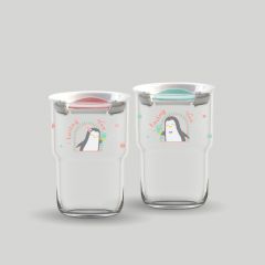 ชุดแก้วน้ำ Penguin Passion Couple Set 460 ml - Pink