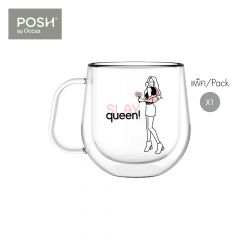 Own Your Vibes ชุดของขวัญแก้วน้ำสองชั้น Groove Mug Slay queen 360ml