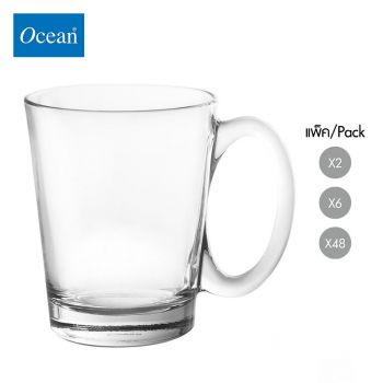 แก้วกาแฟ Glass coffee cup NOUVEAU MUG 315 ml จากโอเชียนกลาส Ocean glass  แก้วกาแฟดีไซน์สวย