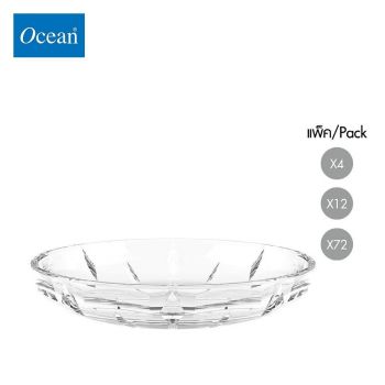 จานแก้ว Coaster glass COASTER 3 3/8 " จากโอเชียนกลาส Ocean glass จานแก้วดีไซน์สวย 