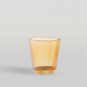 แก้วน้ำ Water glass CENTIQUE ROCK LIGHT AMBER 245 ml จากโอเชียนกลาส Ocean glass แก้วดีไซน์สวย