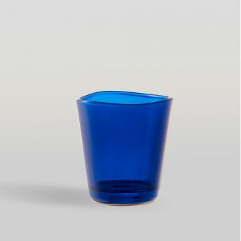 แก้วน้ำ Water glass CENTIQUE DOUBLE ROCK INDIGO BLUE 345 ml จากโอเชียนกลาส Ocean glass แก้วดีไซน์สวย