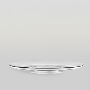 จานแก้ว Glass plate TIME Plate 9 1/4" จากพอช POSHcreativeliving  จานแก้วดีไซน์สวย