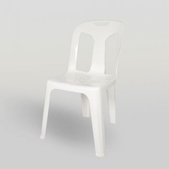 เก้าอี้พลาสติกแบบมีพนักพิง