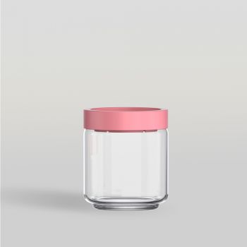 ขวดโหล Storage jar STAX JAR 500 ml (PINK) จากโอเชียนกลาส Ocean glass ขวดโหลดีไซน์สวย