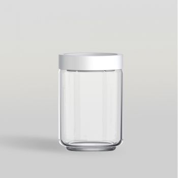 ขวดโหล Storage jar STAX JAR 650 ml (WHITE) จากโอเชียนกลาส Ocean glass ขวดโหลดีไซน์สวย