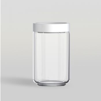 ขวดโหล Storage jar STAX JAR 750 ml (WHITE) จากโอเชียนกลาส Ocean glass ขวดโหลดีไซน์สวย