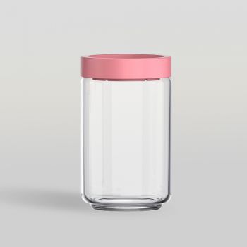 ขวดโหล Storage jar STAX JAR 750 ml (PINK) จากโอเชียนกลาส Ocean glass ขวดโหลดีไซน์สวย