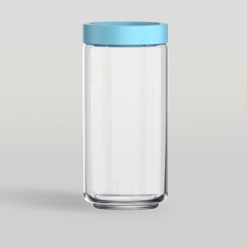 ขวดโหล Storage jar STAX JAR 1000 ml (BLUE) จากโอเชียนกลาส Ocean glass ขวดโหลดีไซน์สวย