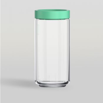 ขวดโหล Storage jar STAX JAR 1000 ml (GREEN) จากโอเชียนกลาส Ocean glass ขวดโหลดีไซน์สวย