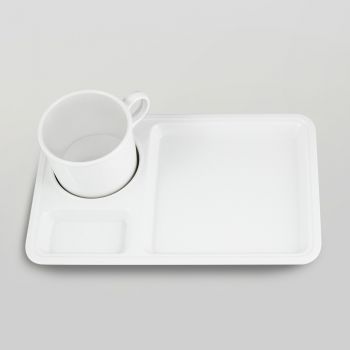 CUP&SMALL TRAY 10"