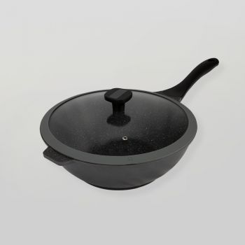 STONELINE® FUTURE Wok 30 cm, with glass silicone lid