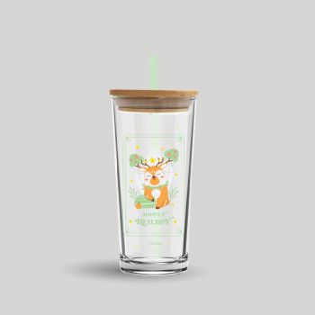 Deer Destiny Personal Glass 570 ml - Green